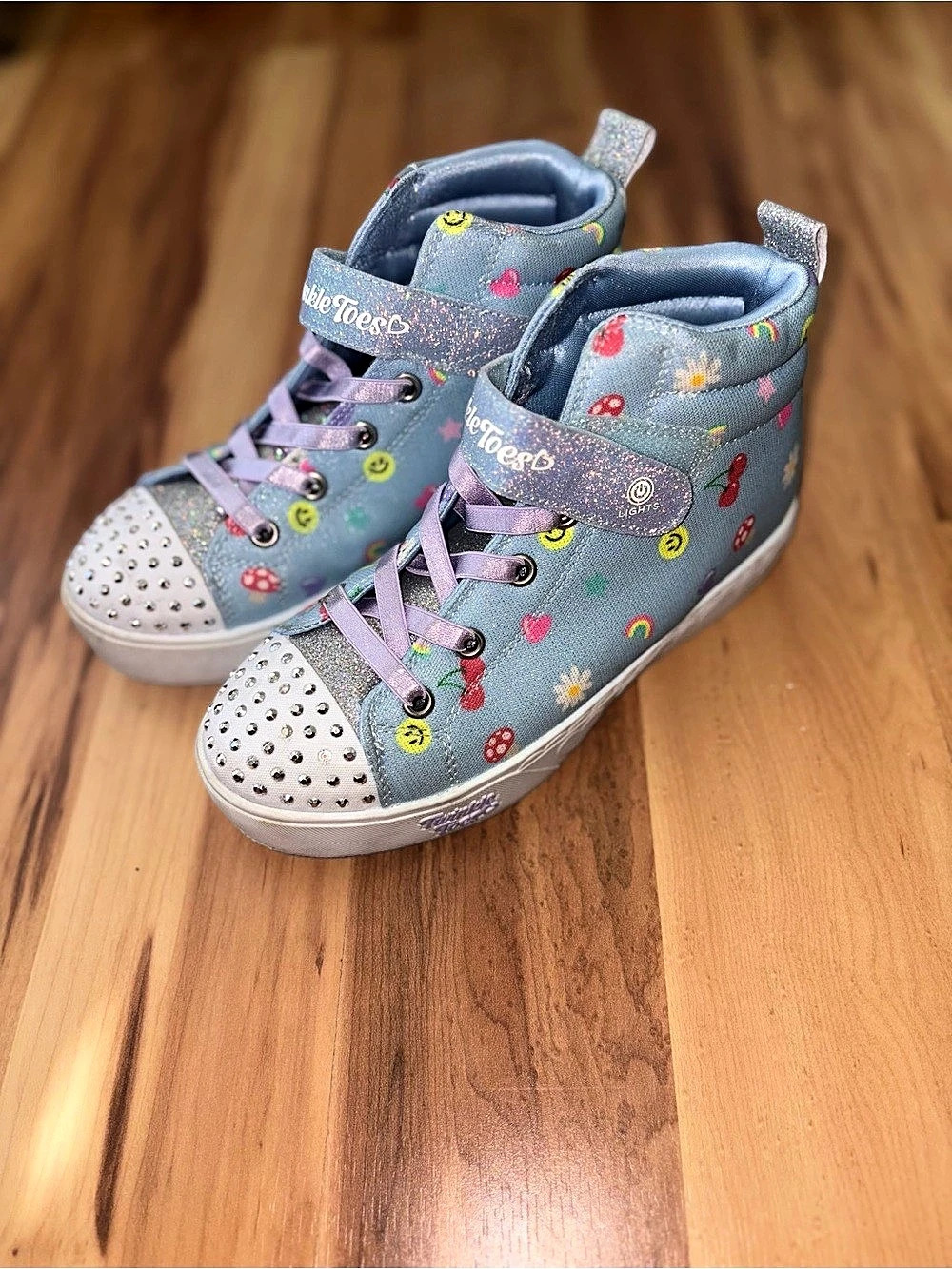 Skechers Twinkle Toes Girls Sneakers Blue & Purple US 2
